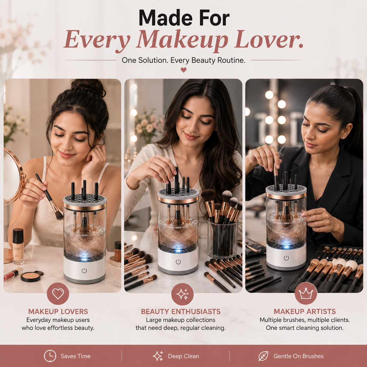 BrushSpa™-The Electric Makeup Brush Cleaner