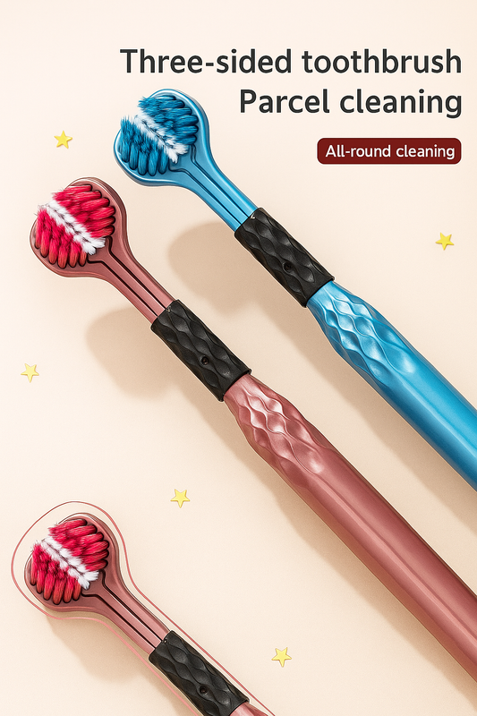 TriClean-The Three-Sided Toothbrush