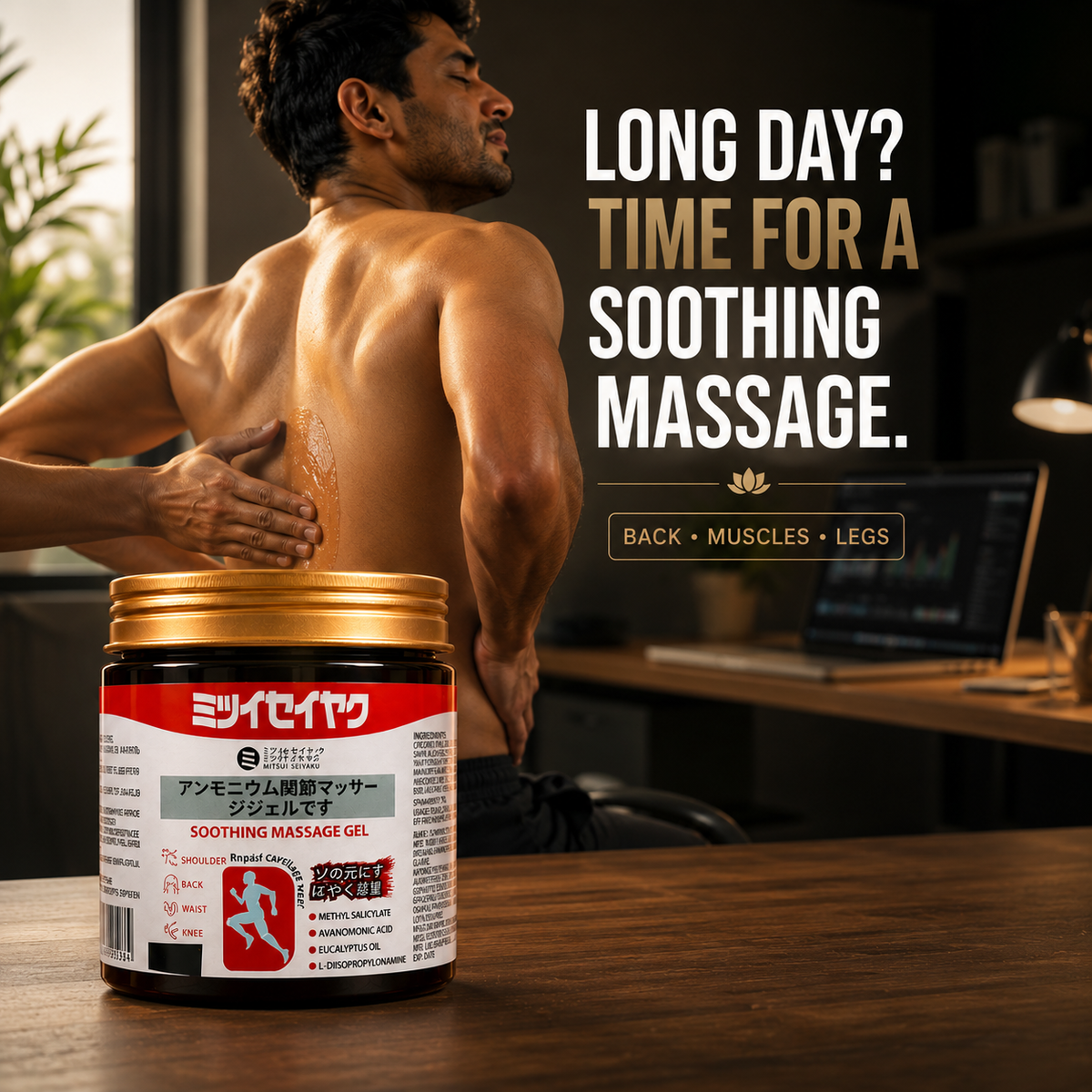 Soothing Massage Gel for Joints, Muscles & Tired Legs – Daily Comfort Massage Gel | Pack of 2