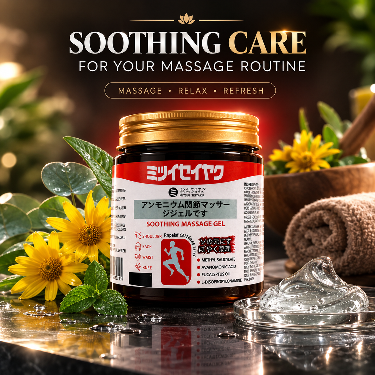 Soothing Massage Gel for Joints, Muscles & Tired Legs – Daily Comfort Massage Gel | Pack of 2