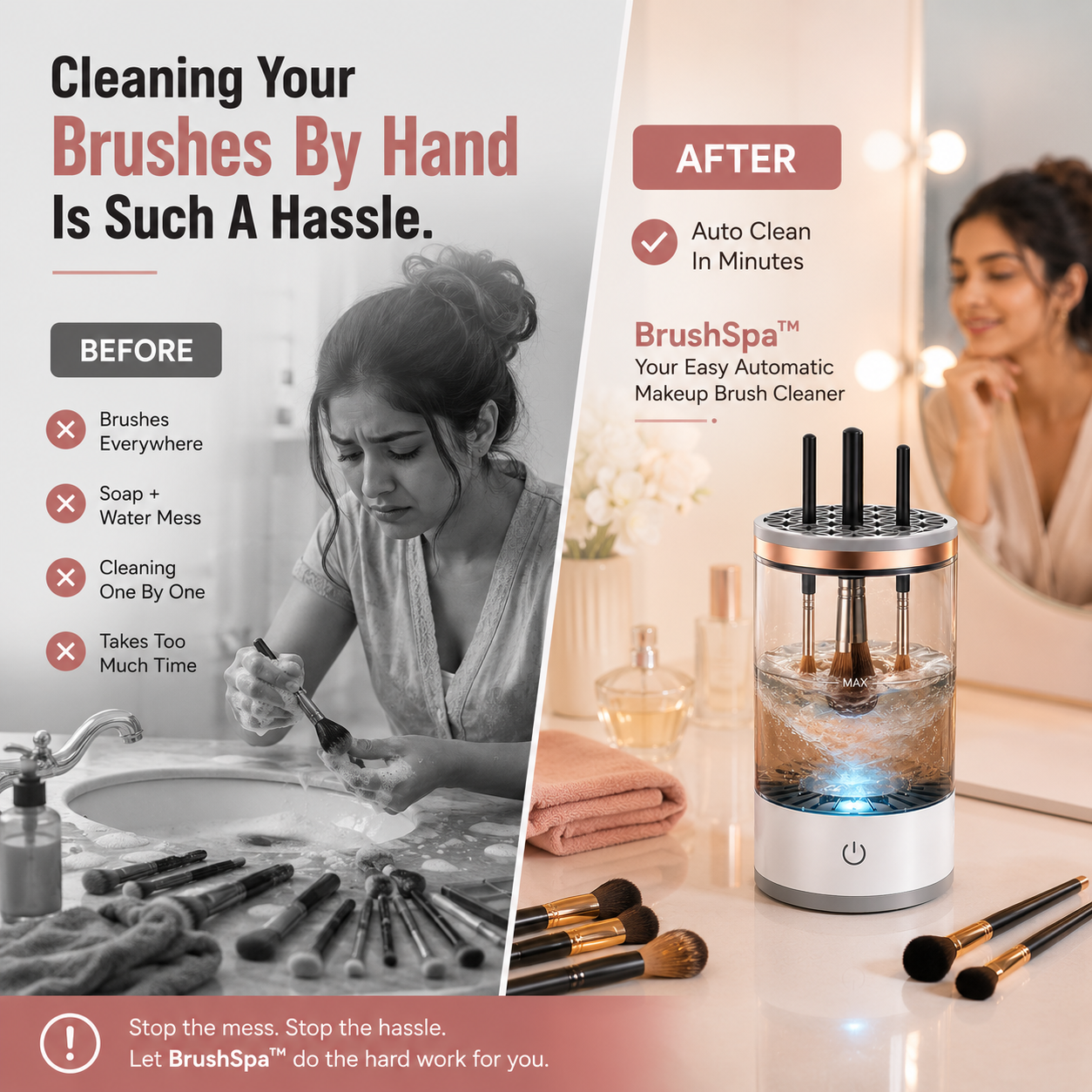 BrushSpa™-The Electric Makeup Brush Cleaner