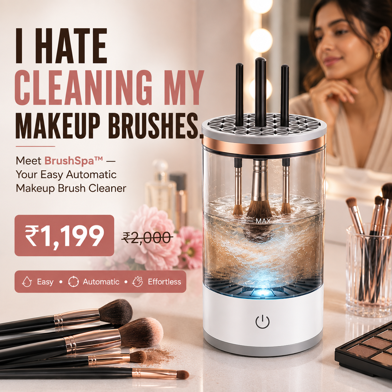BrushSpa™-The Electric Makeup Brush Cleaner