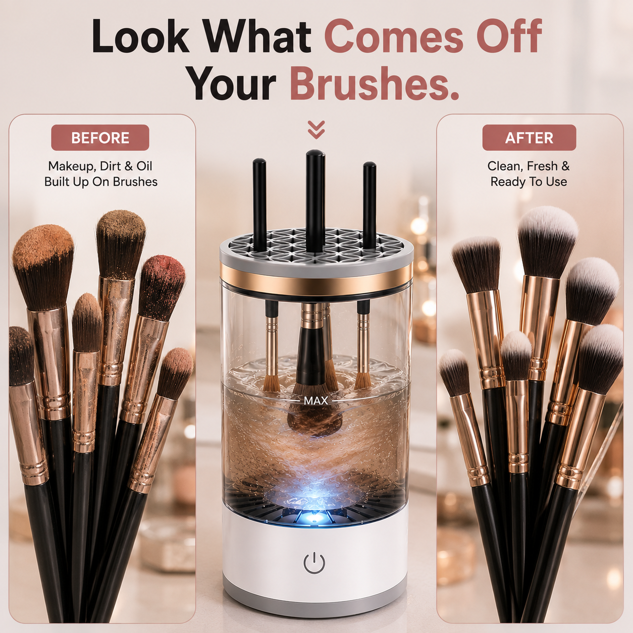 BrushSpa™-The Electric Makeup Brush Cleaner