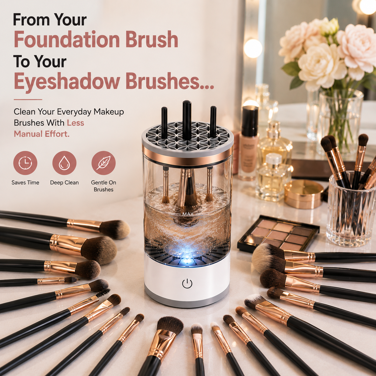 BrushSpa™-The Electric Makeup Brush Cleaner