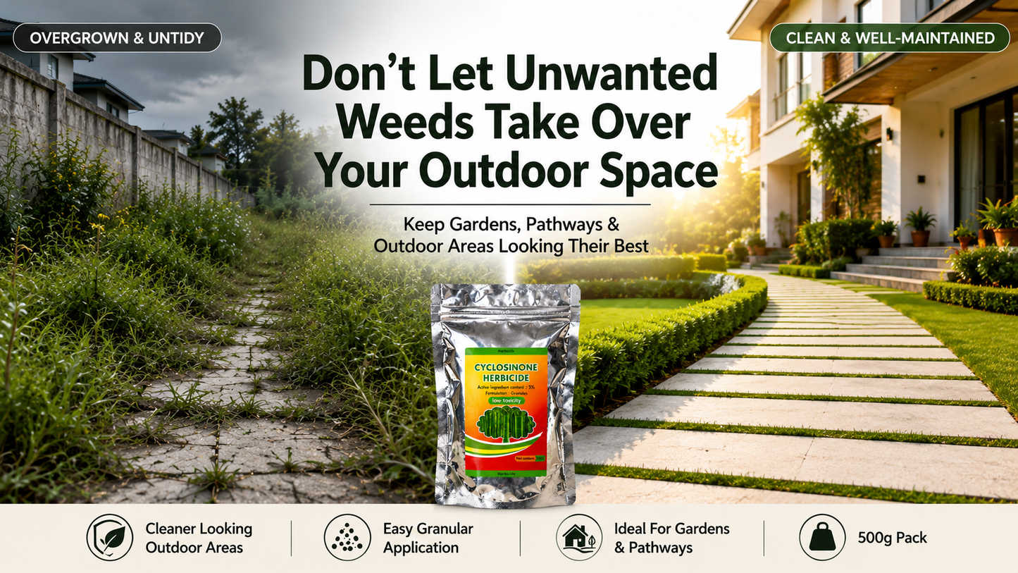 Cyclosinone Herbicide Granular Weed Killer – 500g Pack
