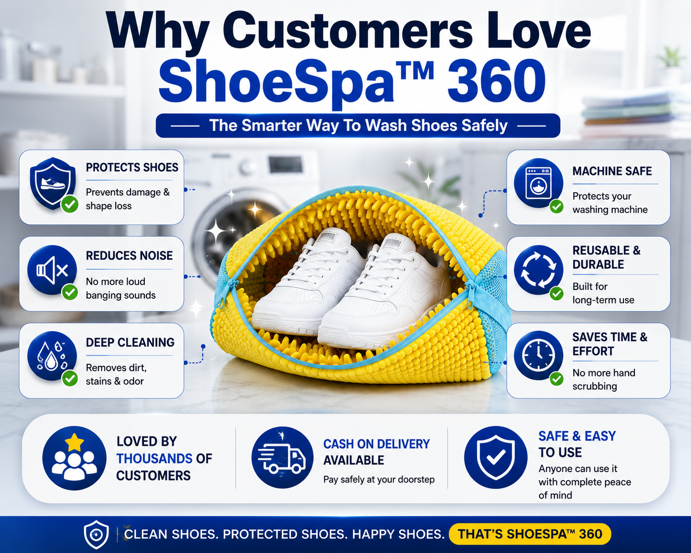 The ShoeSpa™ 360-Shoe Washing Bag