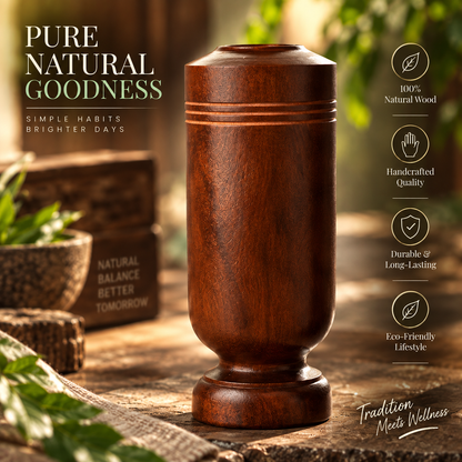 Jamun Wood Wellness Tumbler™ – Traditional Natural Drinkware