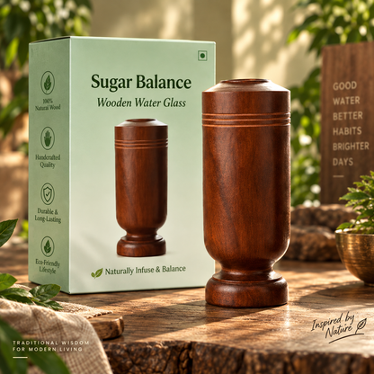 Jamun Wood Wellness Tumbler™ – Traditional Natural Drinkware