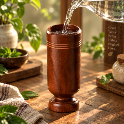 Jamun Wood Wellness Tumbler™ – Traditional Natural Drinkware