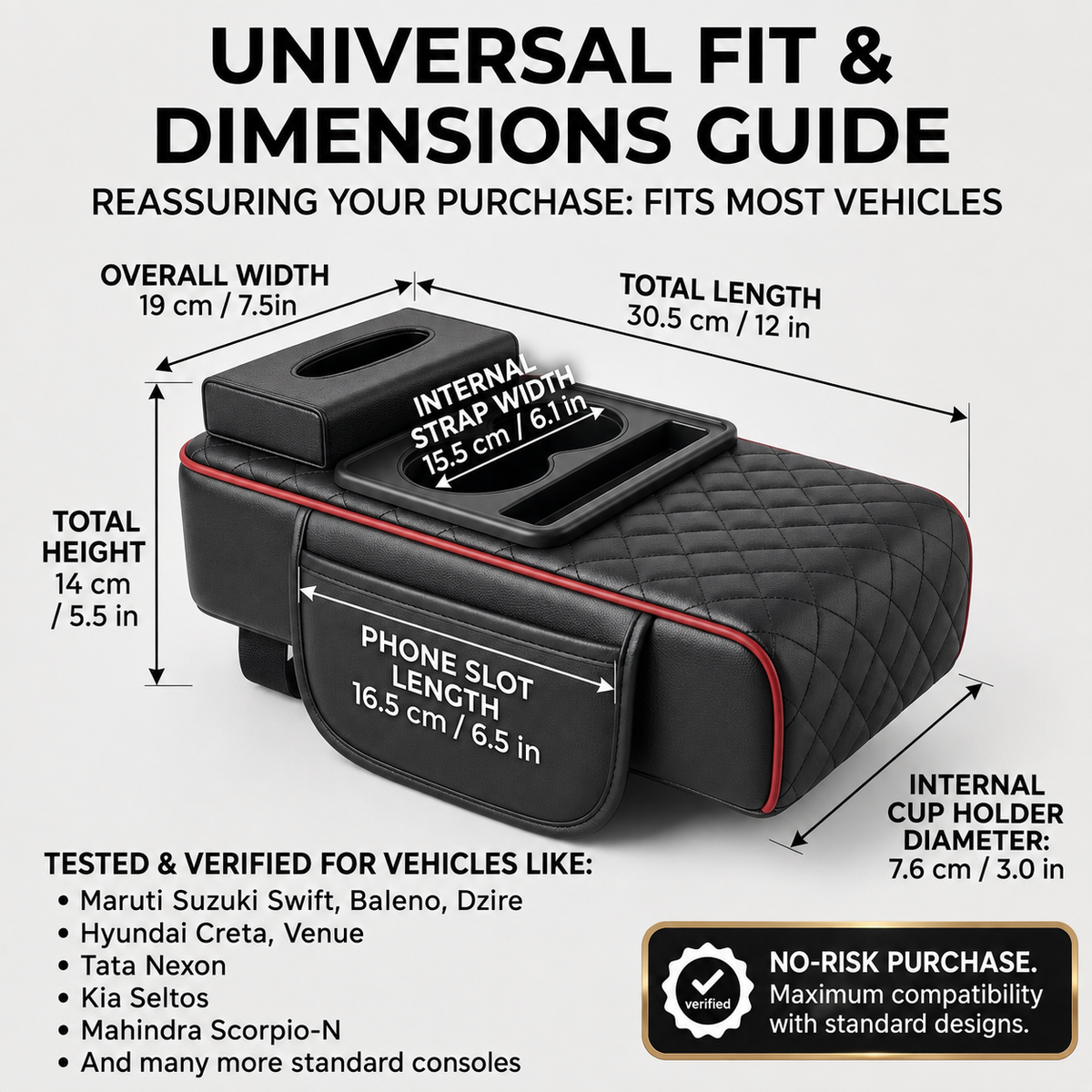 AutoRest- The Premium Leather Armrest Cover for Car