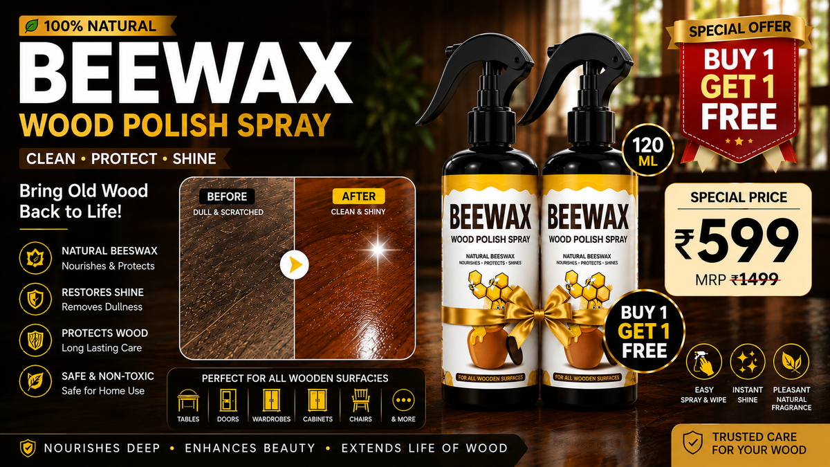 WoodRevive™ Premium Beeswax Wood Polish Spray | Buy 1 Get 1 FREE