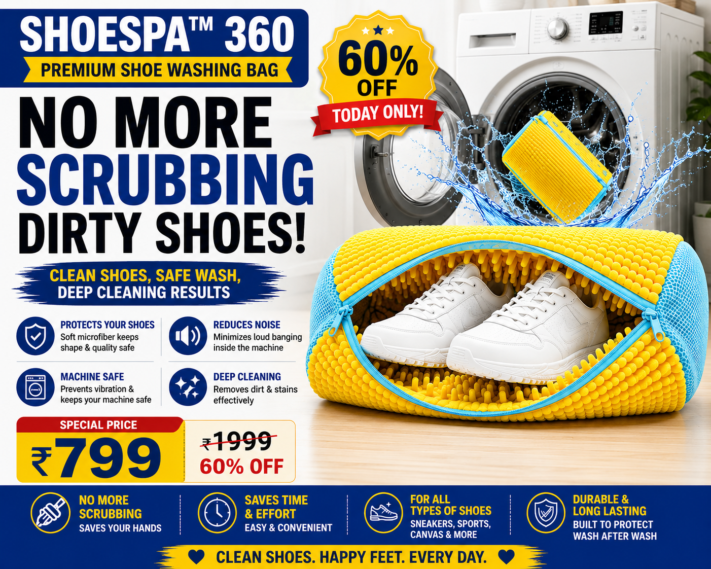 The ShoeSpa™ 360-Shoe Washing Bag