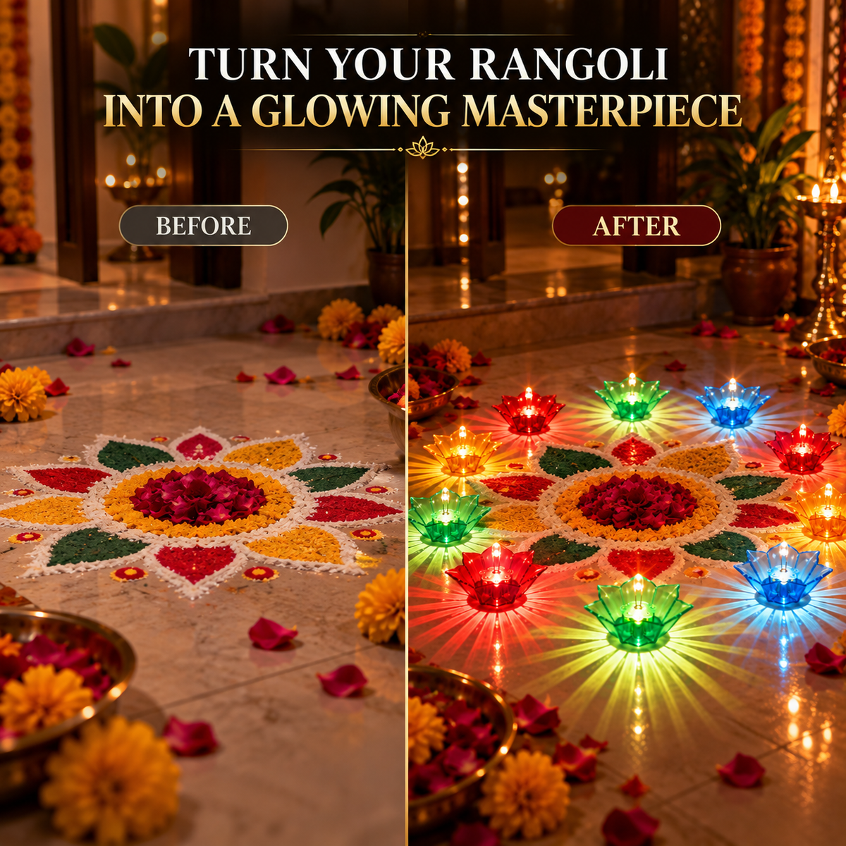 GlowLotus™ Water Reflection Diya-PACK OF 12